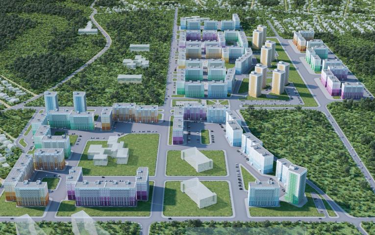 Квартиры в микрорайоне Просторный в Новосибирске